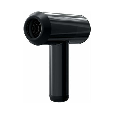 Black PDX Elite Hydrobator with ergonomic handle and open-ended silicone tunnel for automated stroking and vibration.