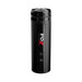 PDX Elite Moto Bator X black cylindrical automatic stroker with control buttons and sleek design.