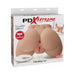 Packaging of PDX Extreme Vibrating Ass toy featuring lifelike Fanta Flesh material and included remote control.
