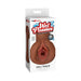 Packaging of PDX Extreme Wet Pussies Juicy Snatch brown self-lubricating male stroker toy.