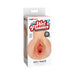 PDX Extreme Wet Pussies Juicy Snatch Light self-lubricating stroker in realistic skin tone packaging.