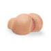 Compact realistic silicone torso with detailed anatomy in a natural skin tone for intimate use.