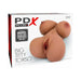 Packaging box of PDX Plus Big Titty Torso in tan, featuring a realistic torso with large breasts and detailed curves.