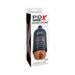 PDX Plus Shower Therapy Soothing Scrub discreet stroker in shampoo bottle design with realistic skin-tone sleeve.