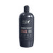 Dark gray PDX Plus Shower Therapy Soothing Scrub bottle with flip-top cap and minimalist label design.