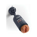 PDX Plus Shower Therapy Soothing Scrub Tan stroker with suction cup mounted on shower wall in black bottle design.