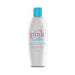 8 oz white bottle of Pink Water water-based personal lubricant with blue cap and pink and blue text on label