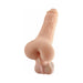 Realistic handheld masturbator featuring a detailed 7-inch penis and lifelike round buttocks in flesh tone.