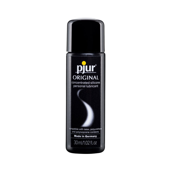 Pjur Original Bodyglide concentrated silicone lubricant in a 30ml black bottle with white and yellow text