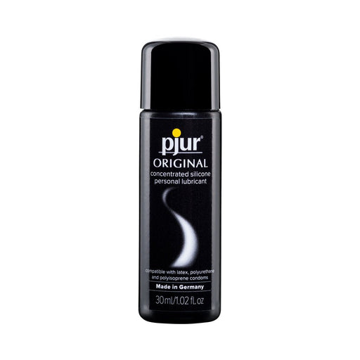 Pjur Original Bodyglide concentrated silicone lubricant in a 30ml black bottle with white and yellow text