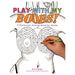Cover of Play with My Boobs adult activity book featuring a maze puzzle on a stylized female torso being solved with a pencil.