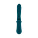 Deep teal silicone Playboy Harmony tongue and G-spot vibrator with ergonomic handle and control buttons.