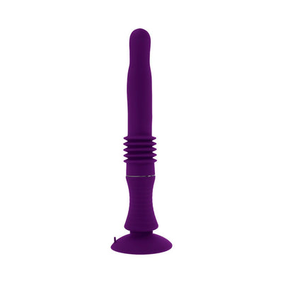 Playboy Hoppy Ending Rechargeable Silicone Thrusting Rabbit Vibrator Acai - SexToy.com