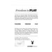 Playboy The Jet Set Vibe product information sheet with features, dimensions, and brand logo on white background.