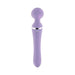 Playboy Vibrato Rechargeable Silicone Dual Ended Wand Vibrator Opal - SexToy.com