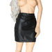 Ple'sur Adjustable Pvc Spanking Skirt With Built - in Thong Black S/m - SexToy.com