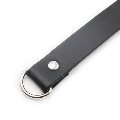 Ple'sur Pvc Collar With Heart Lock & Key Black - SexToy.com