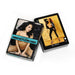 Deck of Pornstar Playing Cards featuring adult performer images, including a card of Tera Patrick in a black outfit with a gold background.