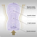 Diagram of Premium Tenga Original Vacuum Cup Strong showing vacuum control, gentle release, tight squeeze, and smooth insertion features.