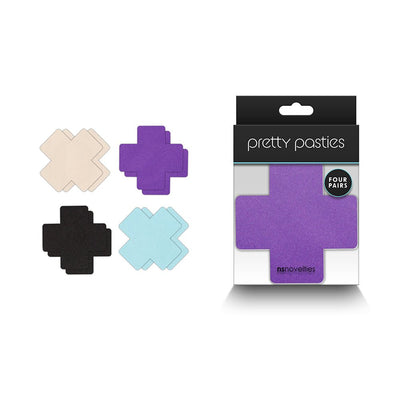 Pretty Pasties Cross I Assorted 4 Pair - SexToy.com