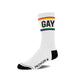 Prowler Gay Socks Wht/rnbw - SexToy.com
