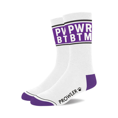 Prowler Pwr Btm Socks Wht/prp - SexToy.com