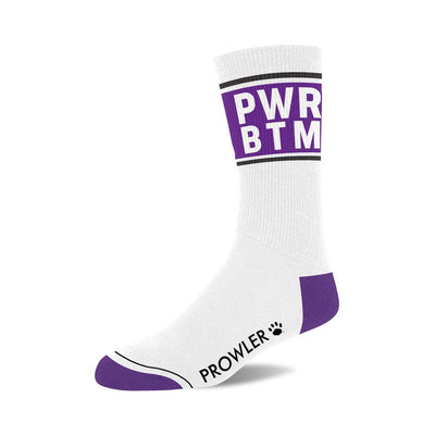 Prowler Pwr Btm Socks Wht/prp - SexToy.com