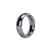 Glossy silver 45mm aluminum ring with a smooth, rounded design for enhanced sensitivity and comfort.