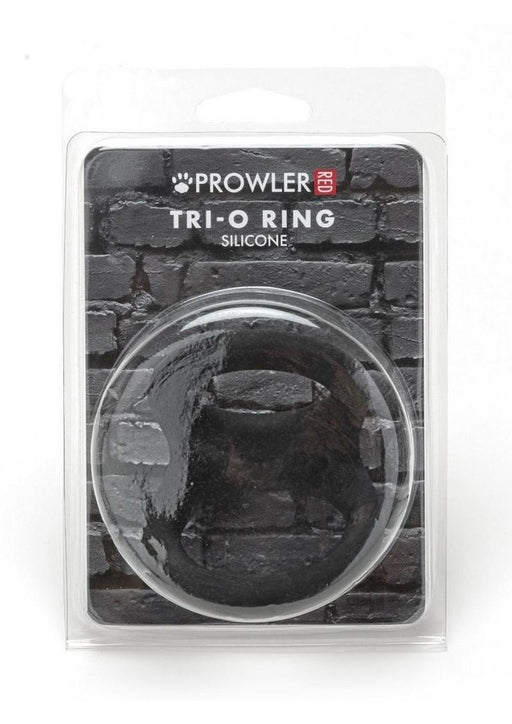 Prowler Red Tri O Silicone Ring Blk - SexToy.com