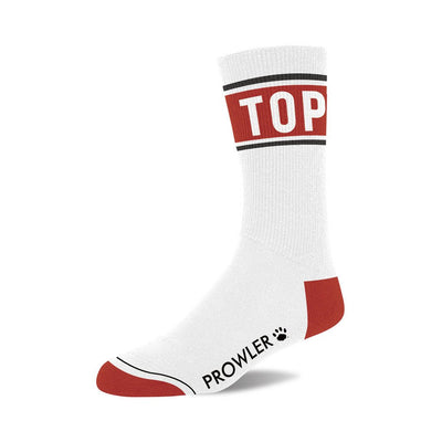 Prowler Top Socks Wht/red - SexToy.com