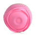 Pink rose-shaped pulsing stimulator made of smooth silicone with a textured petal design.