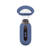 Blue automatic rechargeable vulva and breast pump with silicone seal and control buttons on handle.
