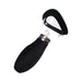 Black and clear automatic rechargeable pump with silicone seal and control buttons for vulva and breast use.