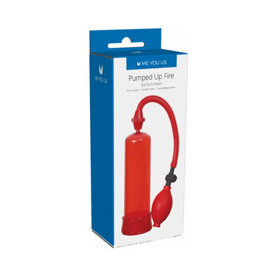 Pumped Up Fire Penis Pump Linx Red - SexToy.com