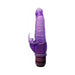 Purple translucent Rapid Rabbit vibrator with textured shaft and tickler bunny ears, featuring a ribbed control base.