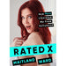 Book cover featuring a red-haired woman with blue eyes looking over her shoulder, titled Rated X by Maitland Ward.