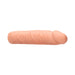 Realistic 7-inch flesh-toned penis extender with textured surface and soft, lifelike design.