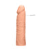 Realistic 7-inch penis extender in soft, skin-toned TPE material with detailed texture and lifelike design.