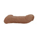 Realistic 9-inch brown penis extender with detailed texture and rings, made from soft, body-safe TPE material.
