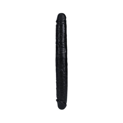 Realrock 14 In. Thick Double - ended Dong Black - SexToy.com