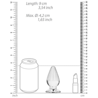 Realrock Crystal Clear 3.5 In. Anal Plug
