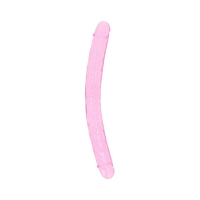 Realrock Crystal Clear Double Dong 18 In. Dual-ended Dildo