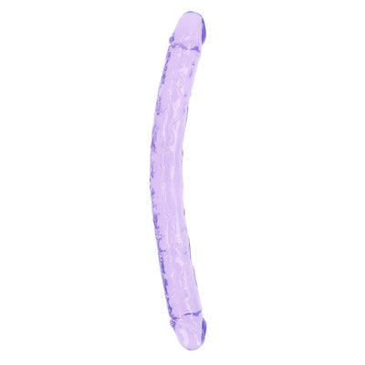 Realrock Crystal Clear Double Dong 18 In. Dual-ended Dildo