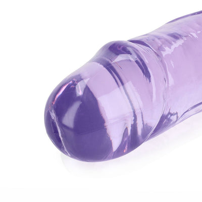 Realrock Crystal Clear Double Dong 18 In. Dual-ended Dildo