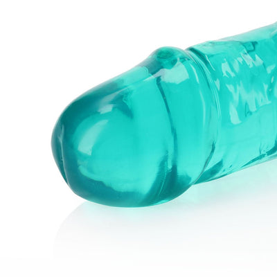 Realrock Crystal Clear Double Dong 18 In. Dual-ended Dildo