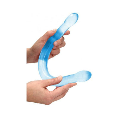 Realrock Crystal Clear Non-realistic Double Dong 17 In.