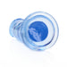Realrock Crystal Clear Straight 6 In. Dildo Without Balls Blue - SexToy.com