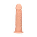 Realistic flesh-toned dildo without testicles featuring a pronounced head and textured shaft with a suction cup base.