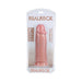 Realrock 9-inch extra thick realistic dildo with suction cup in clear retail packaging