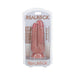 Realrock Two In One 5 Inch and 6 Inch realistic dildo with suction cup in clear packaging